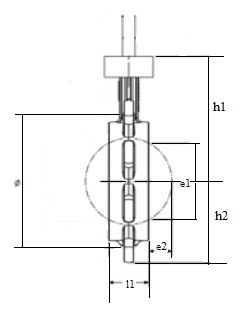 شکل ظاهری و ابعاد ولوهای پروانه ای KSB تایپ BOAX