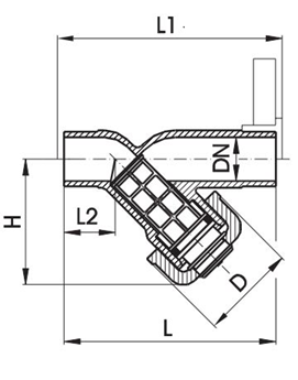 مشخصات ابعادی استرینر ضد اسید