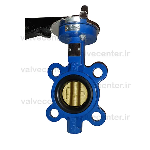 شیر پروانه ای با دیسک آلومینیوم برنز و لاستیک NBR